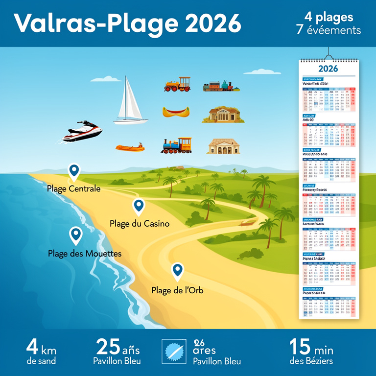 Infographie : valras plage que faire