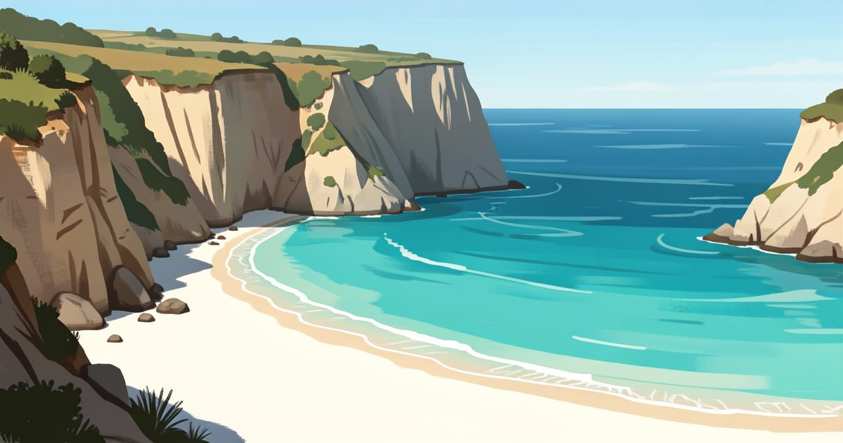 Crique sauvage de Bolata en Bulgarie, eau turquoise et falaises blanches sans personne