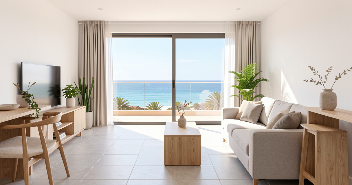 Appartement à Puerto del Carmen : location de vacances à Lanzarote avec vue mer