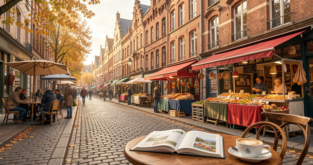 Carnet de voyage et spécialités locales dans les rues du Vieux-Lille