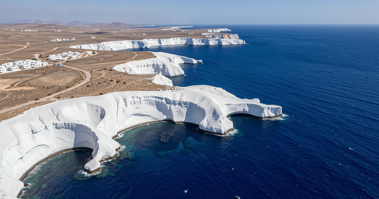 Crique préservée des Cyclades aux eaux cristallines de la mer Égée